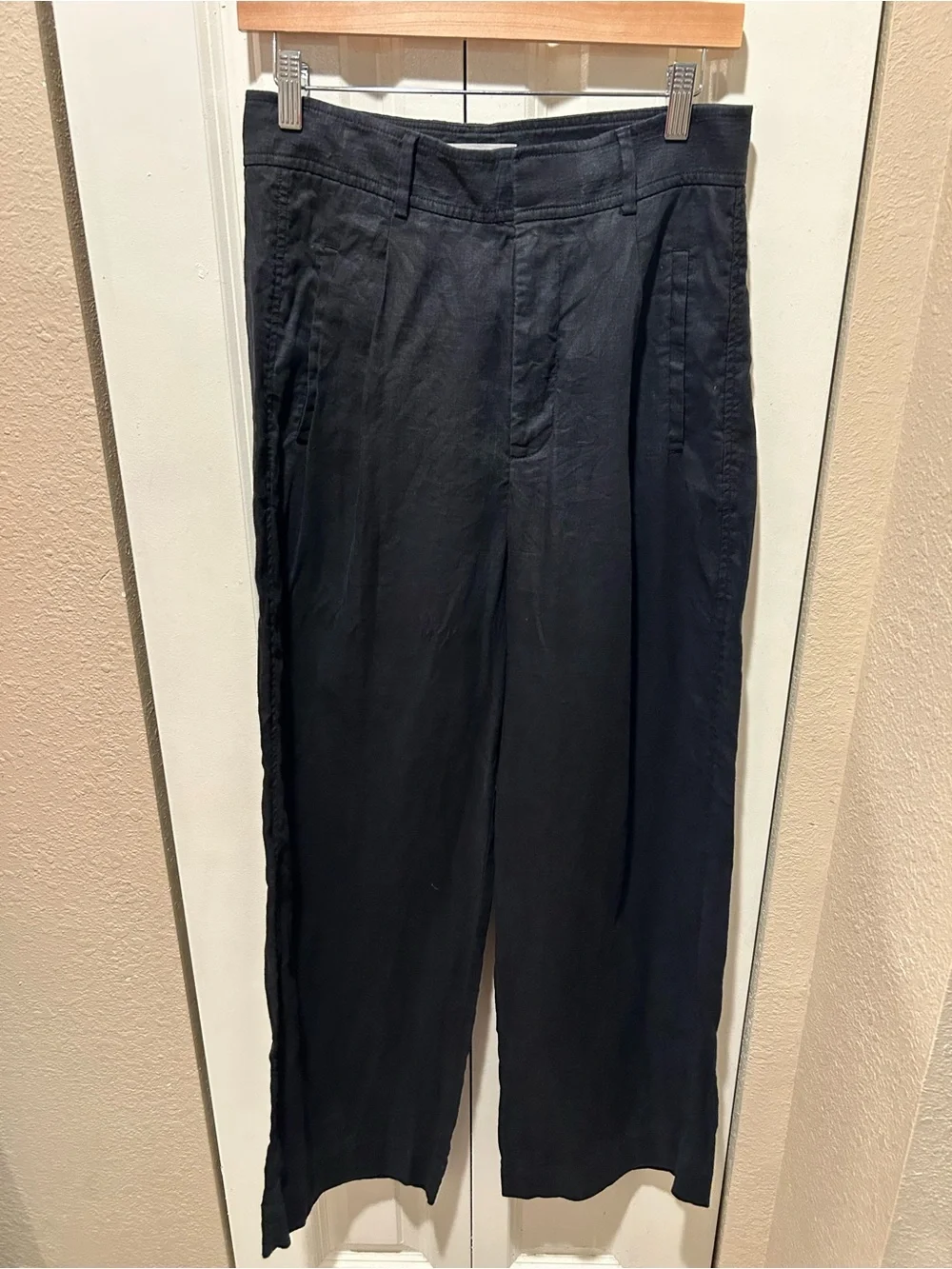 EVERLANE The Linen Way-High Drape Pant 100% European Flax , size 6